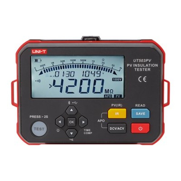 Мегаомметр UNI-T UT503PV, цифровий, 4000 МОм, 1000 В