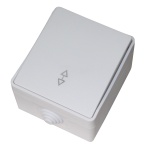 Вимикач зовн. устан. 1-кл. прохідний білий IP54 TNSy SURFACE TNSy - Зображення 4