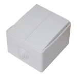 Вимикач зовн. устан. 2-кл. білий IP54 TNSy SURFACE TNSy