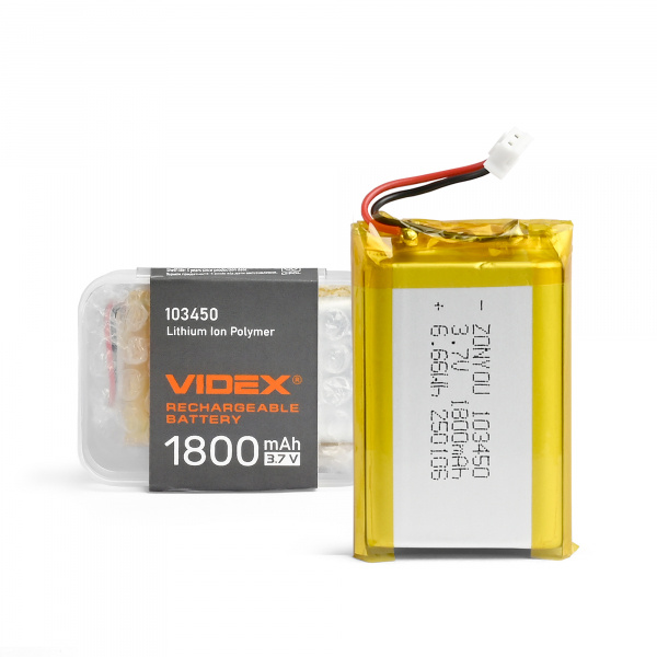 Акумулятор VIDEX Li-pol VLF-B103450-18 1800mAh 1шт