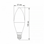 LED лампа VIDEX C37h 6W E14 4100K - Зображення 3