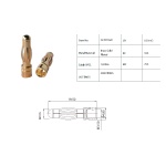 Конектори AMASS GC4010 PLUG 4.0MM Male 3шт - Зображення 2