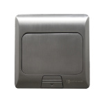 Розетка для підлоги з заземленням врізна 16А + 2USB (type C+A) 2.4А, IP44 , алюміній - Зображення 4