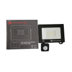 LED прожектор з датчиком руху 30Вт  3000 Лм  6500К   холодний білий  SMD2835 - Зображення 2