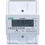 Лічильник електроенергії F&F LE-03M v2 трифазний, MODBUS RTU