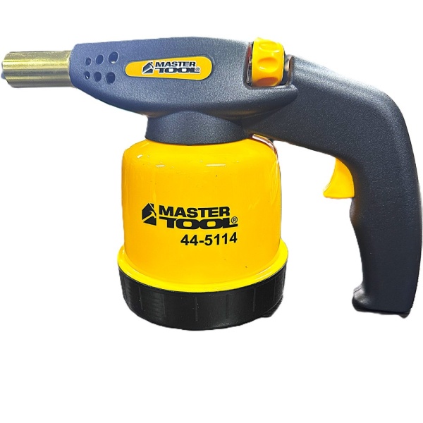 Лампа газова паяльна MASTERTOOL п'єзопідпал Ø 20 мм/1300°С 1.3 кВт 94.6 г/год 44-5114