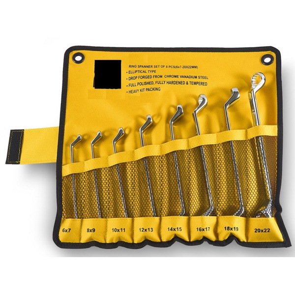 Ключі накидні MASTERTOOL COLD STAMPED набір 12 шт (6х7-30х32 мм) CrV DIN897 72-3212