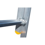 Драбина алюмінієва MASTERTOOL двосекційна комбінована 2х11 ступенів h=5330 мм max 150 кг 79-1411 - Зображення 4