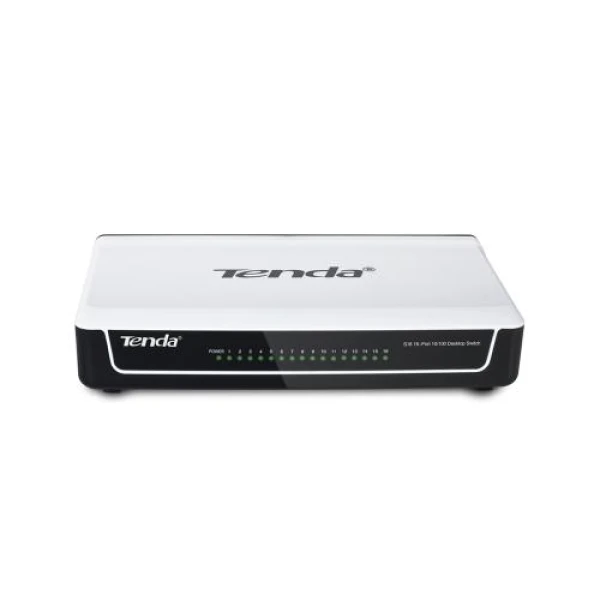 Комутатор Tenda S16, 16x10/100 Mb/s, пластиковий корпус, некерований