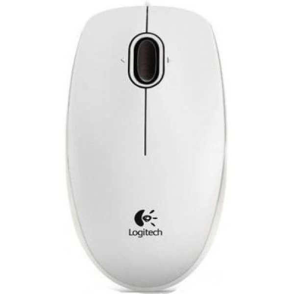 Миша Logitech B100, White, USB, оптична, 800 dpi, 3 кнопки (910-003360)