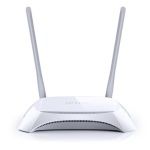 Роутер TP-LINK TL-MR3420, White, 3G/4G, WiFi (2.4GHz до 300 Mb/s), 4xLan/1xWan/1xUSB для підключення 3G/4G USB-модему, 2 всеспрямовані не знімні антени, 204 х 138 х 44 мм