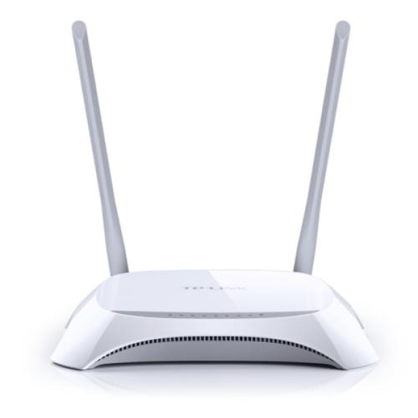 Роутер TP-LINK TL-MR3420, White, 3G/4G, WiFi (2.4GHz до 300 Mb/s), 4xLan/1xWan/1xUSB для підключення 3G/4G USB-модему, 2 всеспрямовані не знімні антени, 204 х 138 х 44 мм