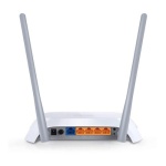 Роутер TP-LINK TL-MR3420, White, 3G/4G, WiFi (2.4GHz до 300 Mb/s), 4xLan/1xWan/1xUSB для підключення 3G/4G USB-модему, 2 всеспрямовані не знімні антени, 204 х 138 х 44 мм - Зображення 3