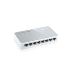 Комутатор TP-LINK TL-SF1008D, White/Gray, 8-портовий, 10/100 Мбіт/с, некерований, пластиковий корпус - Зображення 4