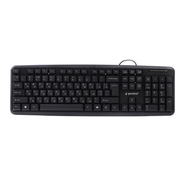 Клавіатура Gembird KB-U-103-UA стандартна, USB, Black