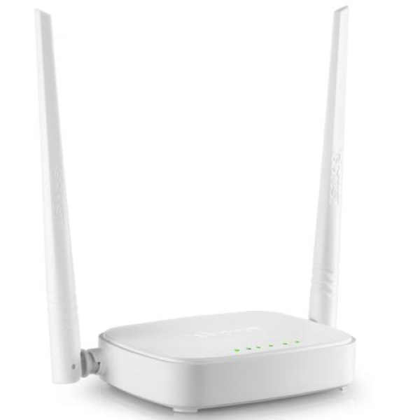 Роутер Tenda N301, Wi-Fi 802.11b/g/n, до 300 Mb/s, 2.4GHz, 3x10/100 Mb/s, RJ45 10/100Mb/s (FE), 2 зовнішні незнімні антени
