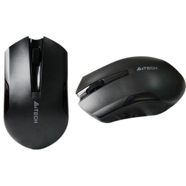 Миша A4Tech G3-200N, Black, USB, бездротова, оптична (сенсор V-Track), 1000 dpi, 3 кнопки, 1xAA