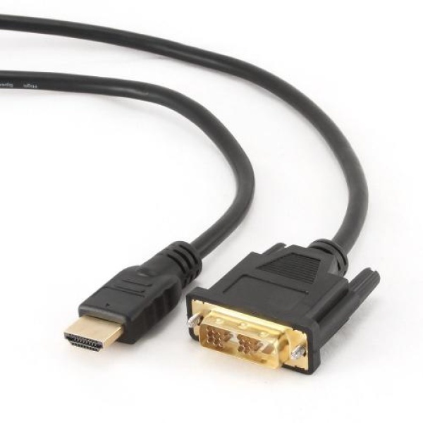 Кабель HDMI (M) - DVI-D (M, 18-pin), 4.5 м, Black, Cablexpert (CC-HDMI-DVI-15)