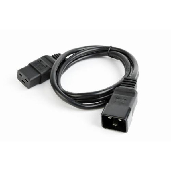 Кабель живлення від мережі PC-189, Black, 1.5 м, Cablexpert, IEC C20 - IEC C19, 3x1.5 мм² (PC-189-C19)