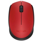 Миша бездротова Logitech M171, Red/Black, USB (2.4 GHz), 1000 dpi, 3 кнопки, 1xAA (910-004641)