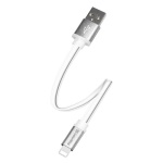 Кабель USB AM - Lightning, 25 см, White, ColorWay, 2.4A (CW-CBUM-LM25W) - Зображення 2