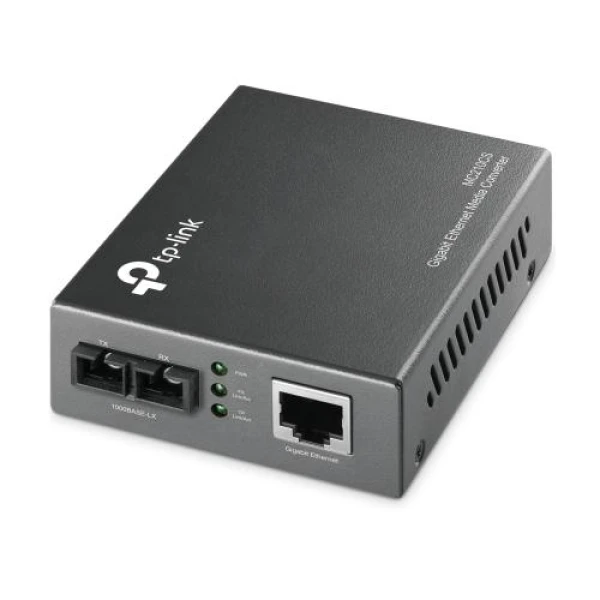 Медіаконвертер TP-LINK MC210CS, 1GEBase-TX-1GEBase-FX, SM, 20 км, SC