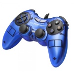 Геймпад Esperanza GX400 "Fighter", Dark Blue, USB, вібрація, для PC, 2 аналогових стіка, 12 кнопок (EG105B)