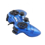 Геймпад Esperanza GX400 "Fighter", Dark Blue, USB, вібрація, для PC, 2 аналогових стіка, 12 кнопок (EG105B) - Зображення 2