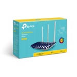 Роутер TP-LINK Archer C20, Wi-Fi 802.11a/b/g/n/ac, до 733 Mb/s, 2.4/5GHz, 4 LAN 10/100 Mb/s, RJ45 10/100Mb/s (FE), IPTV, FTP server / Print server, 3 зовнішні незнімні антени - Зображення 4