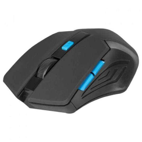 Миша бездротова Defender Accura MM-275, Black/Blue, USB, оптична, 800/1200/1600 dpi, 6 кнопок, 1xAA (52275)