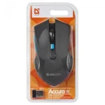 Миша бездротова Defender Accura MM-275, Black/Blue, USB, оптична, 800/1200/1600 dpi, 6 кнопок, 1xAA (52275) - Зображення 4