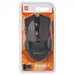 Миша бездротова Defender Accura MM-275, Black/Red, USB, оптична, 800/1200/1600 dpi, 6 кнопок, 1xAA (52276) - Зображення 4