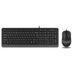 Комплект A4Tech Fstyler Sleek Multimedia Comfort F1010, Black/Grey, клавіатура+миша, USB
