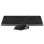 Комплект A4Tech Fstyler Sleek Multimedia Comfort F1010, Black/Grey, клавіатура+миша, USB - Зображення 2