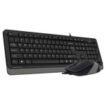 Комплект A4Tech Fstyler Sleek Multimedia Comfort F1010, Black/Grey, клавіатура+миша, USB - Зображення 3
