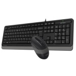 Комплект A4Tech Fstyler Sleek Multimedia Comfort F1010, Black/Grey, клавіатура+миша, USB - Зображення 4