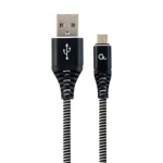 Кабель USB 2.0 AM - microUSB (5P), 1 м, Black, Cablexpert, 2.1A (CC-USB2B-AMmBM-1M-BW)