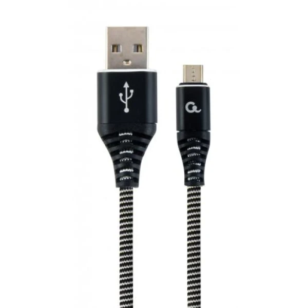 Кабель USB 2.0 AM - microUSB (5P), 1 м, Black, Cablexpert, 2.1A (CC-USB2B-AMmBM-1M-BW)