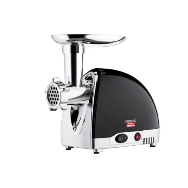 М'ясорубка Ardesto MGL-2250R Black, 1800W, 3 диски, реверс, насадки для терки/шинкування  /2і1, для домашніх ковбас, для кеббе, продуктивність 2 кг/хв, реверс