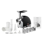 М'ясорубка Ardesto MGL-2250R Black, 1800W, 3 диски, реверс, насадки для терки/шинкування  /2і1, для домашніх ковбас, для кеббе, продуктивність 2 кг/хв, реверс - Зображення 2