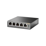 Комутатор TP-LINK TL-SF1005P, 5x10/100Mb/s, 4xPoE 56W, пластиковий корпус, некерований - Зображення 4