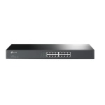 Комутатор TP-LINK TL-SF1016, Black, 16-портовий, 10/100 Мбіт/с, некерований, стійковий