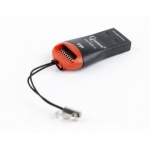 Кардридер USB Gembird FD2-MSD-3, Black, USB 2.0 - microSD - Зображення 2