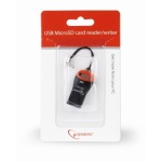 Кардридер USB Gembird FD2-MSD-3, Black, USB 2.0 - microSD - Зображення 4