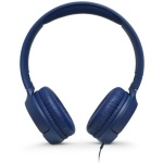 Навушники JBL Tune 500, Blue, 3.5 мм, мікрофон, однокнопковий пульт керування, технологія "Pure Bass", складний дизайн, підтримка Siri та Google Now (JBLT500BLU)