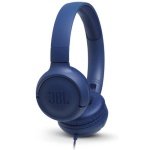 Навушники JBL Tune 500, Blue, 3.5 мм, мікрофон, однокнопковий пульт керування, технологія "Pure Bass", складний дизайн, підтримка Siri та Google Now (JBLT500BLU) - Зображення 2