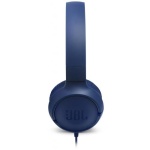 Навушники JBL Tune 500, Blue, 3.5 мм, мікрофон, однокнопковий пульт керування, технологія "Pure Bass", складний дизайн, підтримка Siri та Google Now (JBLT500BLU) - Зображення 3
