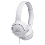 Навушники JBL Tune 500, White, 3.5 мм, мікрофон, однокнопковий пульт керування, технологія "Pure Bass", складаються, підтримка Siri и Google Now (JBLT500WHT) - Зображення 2