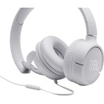 Навушники JBL Tune 500, White, 3.5 мм, мікрофон, однокнопковий пульт керування, технологія "Pure Bass", складаються, підтримка Siri и Google Now (JBLT500WHT) - Зображення 3