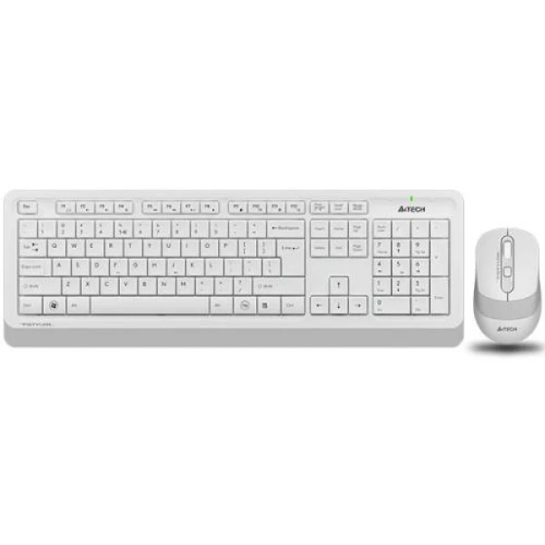 Комплект бездротовий A4tech Fstyler FG1010, White+Grey, клавіатура+миша